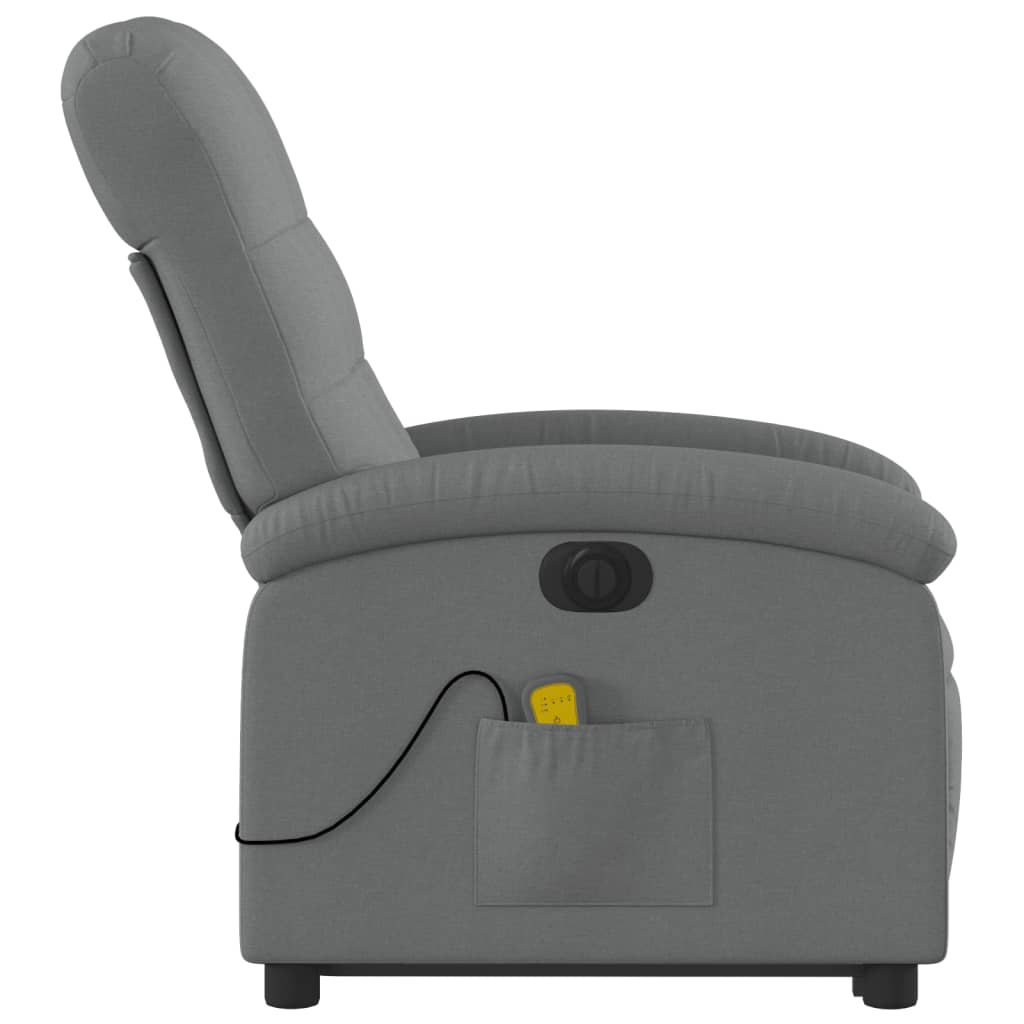 Sta-op-massagestoel elektrisch verstelbaar stof donkergrijs is nu te koop bij PeponiXL, paradijselijk wonen!