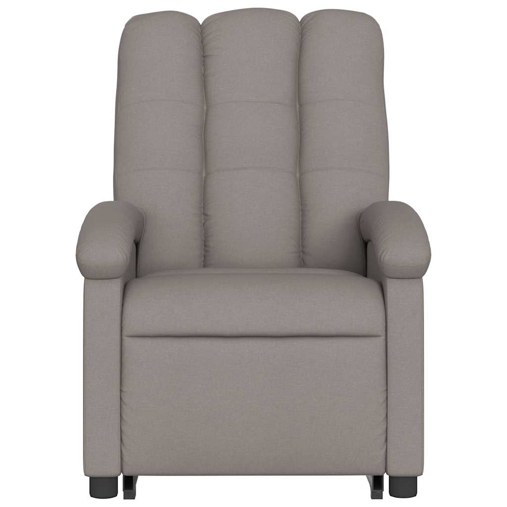 Sta-op-massagestoel elektrisch verstelbaar stof taupe is nu te koop bij PeponiXL, paradijselijk wonen!