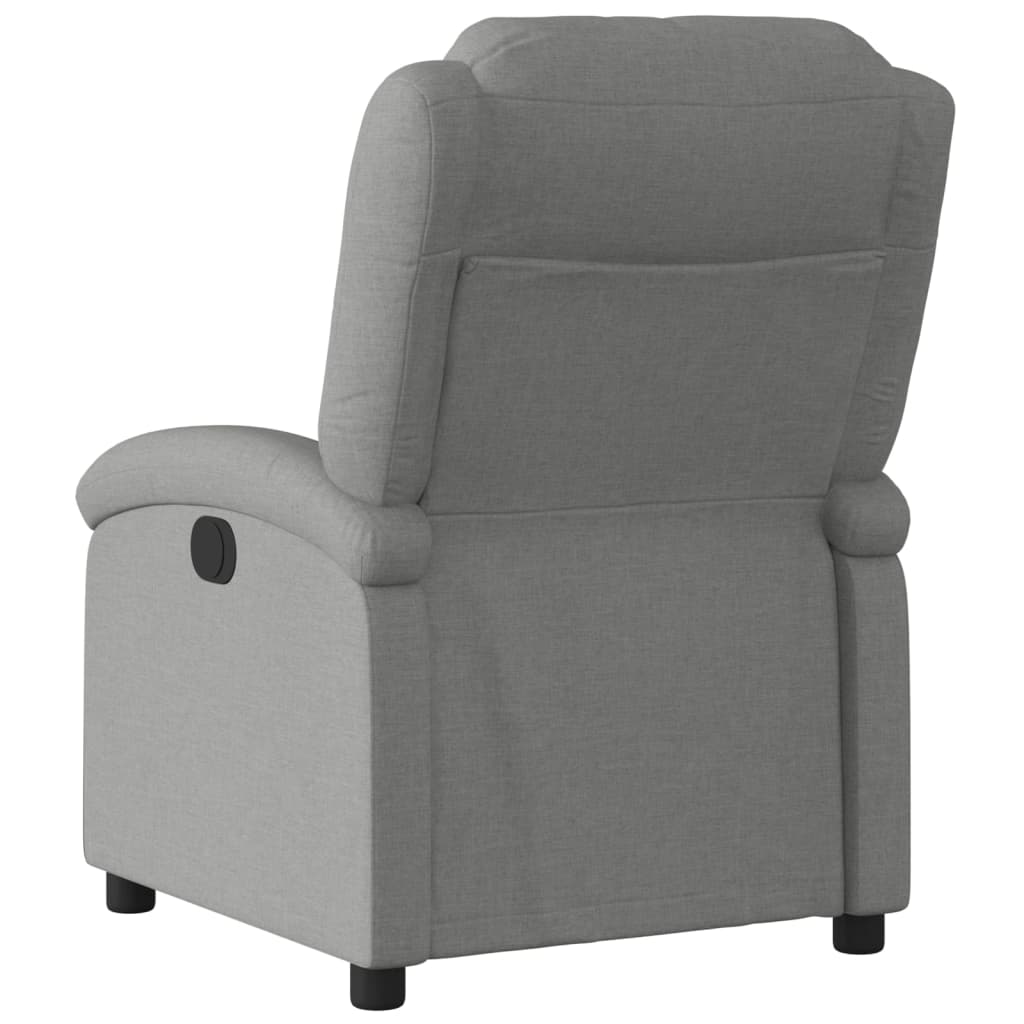 Fauteuil elektrisch verstelbaar stof donkergrijs is nu te koop bij PeponiXL, paradijselijk wonen!