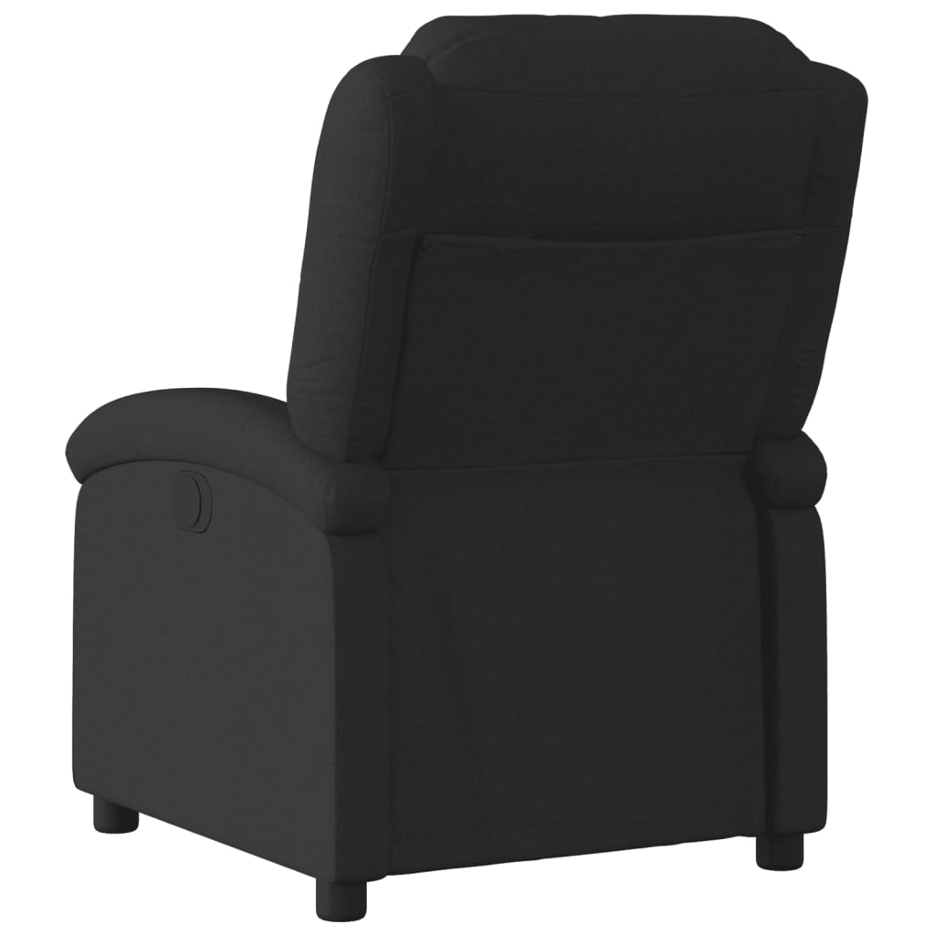 Fauteuil verstelbaar elektrisch stof zwart is nu te koop bij PeponiXL, paradijselijk wonen!