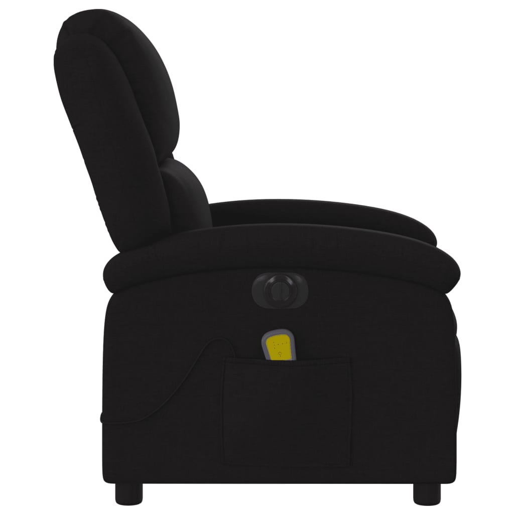 Massagestoel elektrisch verstelbaar stof zwart is nu te koop bij PeponiXL, paradijselijk wonen!