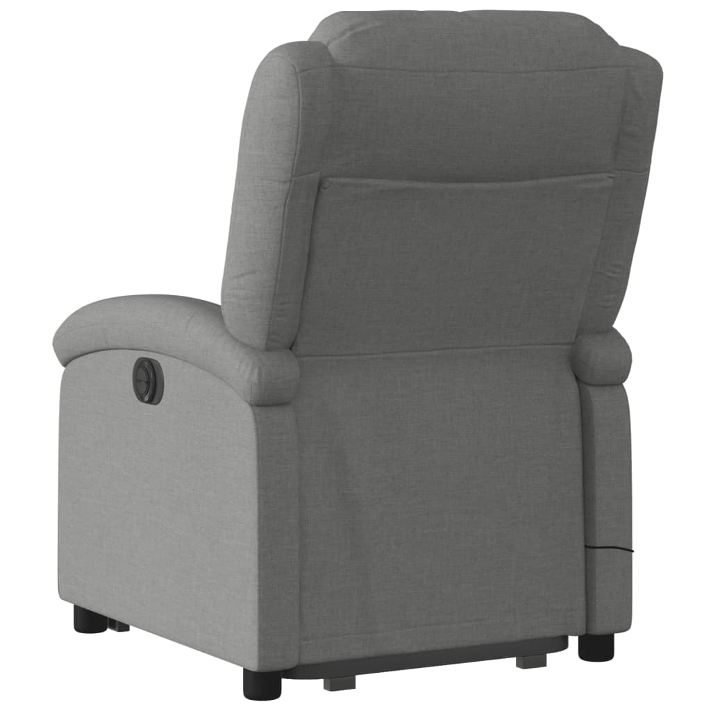 Sta-op-massagestoel elektrisch verstelbaar stof donkergrijs is nu te koop bij PeponiXL, paradijselijk wonen!