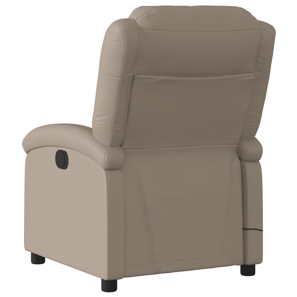 Massagestoel verstelbaar elektrisch kunstleer cappuccinokleurig is nu te koop bij PeponiXL, paradijselijk wonen!