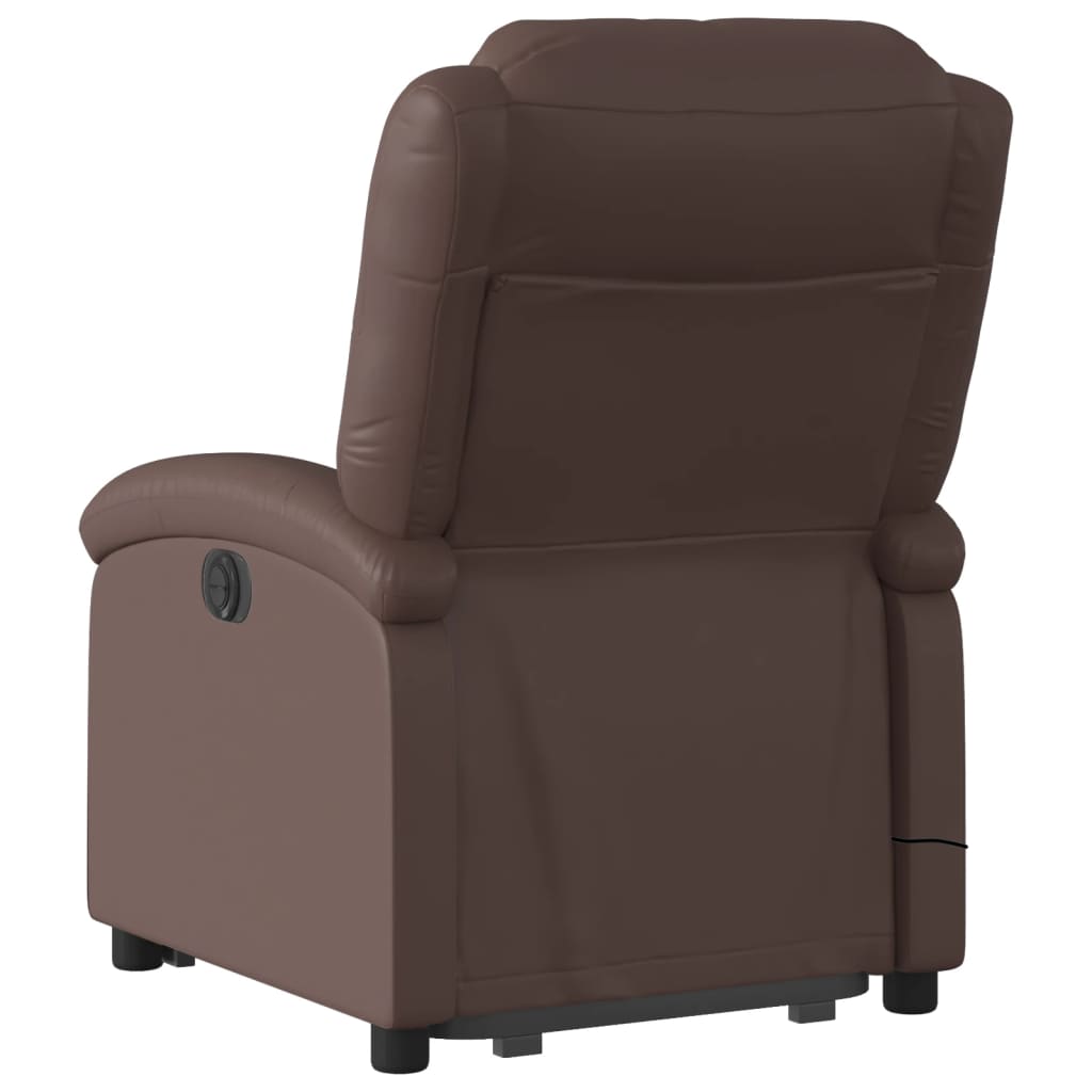 Sta-op-massagestoel verstelbaar kunstleer bruin is nu te koop bij PeponiXL, paradijselijk wonen!