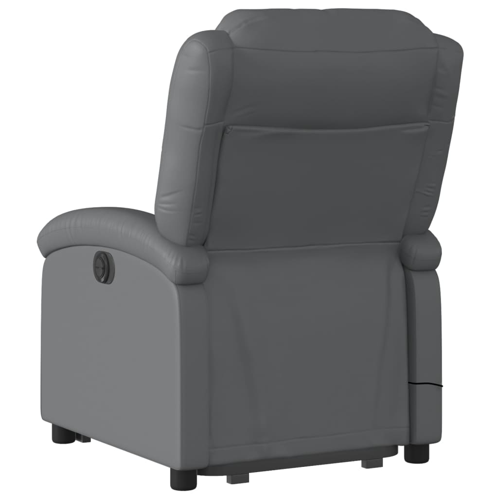 Sta-op-massagestoel verstelbaar kunstleer grijs is nu te koop bij PeponiXL, paradijselijk wonen!