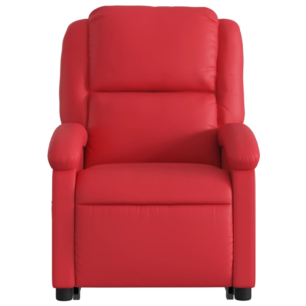 Sta-op-massagestoel elektrisch kunstleer rood is nu te koop bij PeponiXL, paradijselijk wonen!