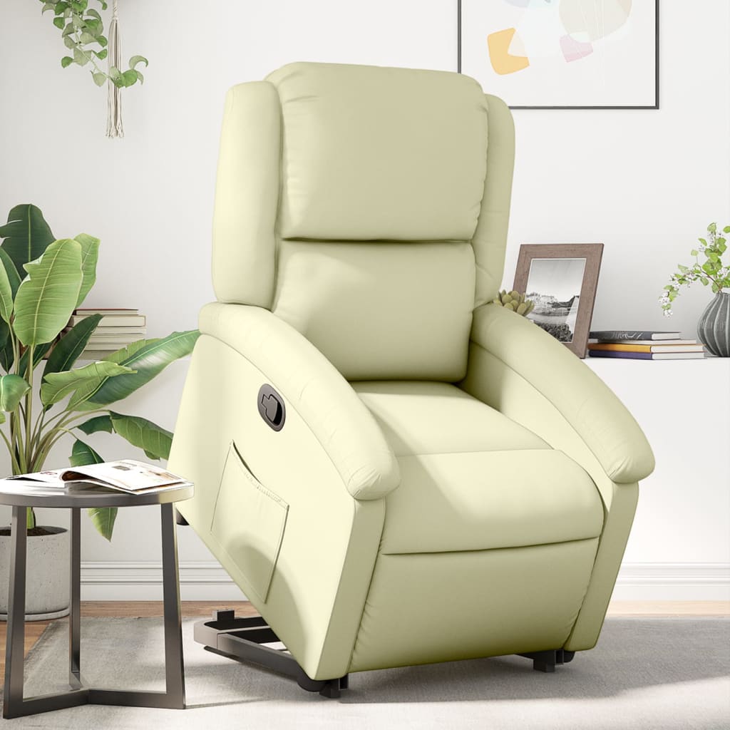 Sta-op-stoel verstelbaar echt eer crèmekleurig is nu te koop bij PeponiXL, paradijselijk wonen!
