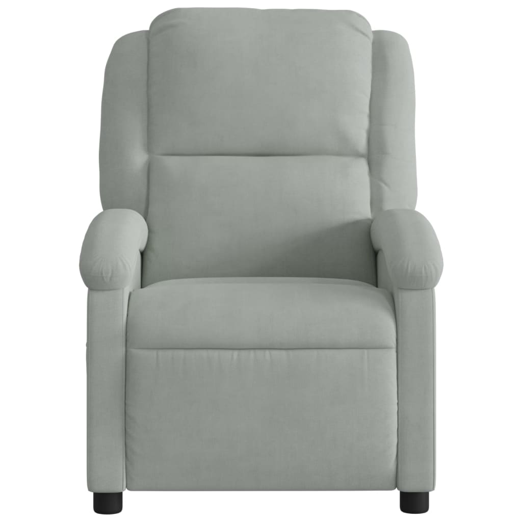 Fauteuil elektrisch verstelbaar stof lichtgrijs is nu te koop bij PeponiXL, paradijselijk wonen!