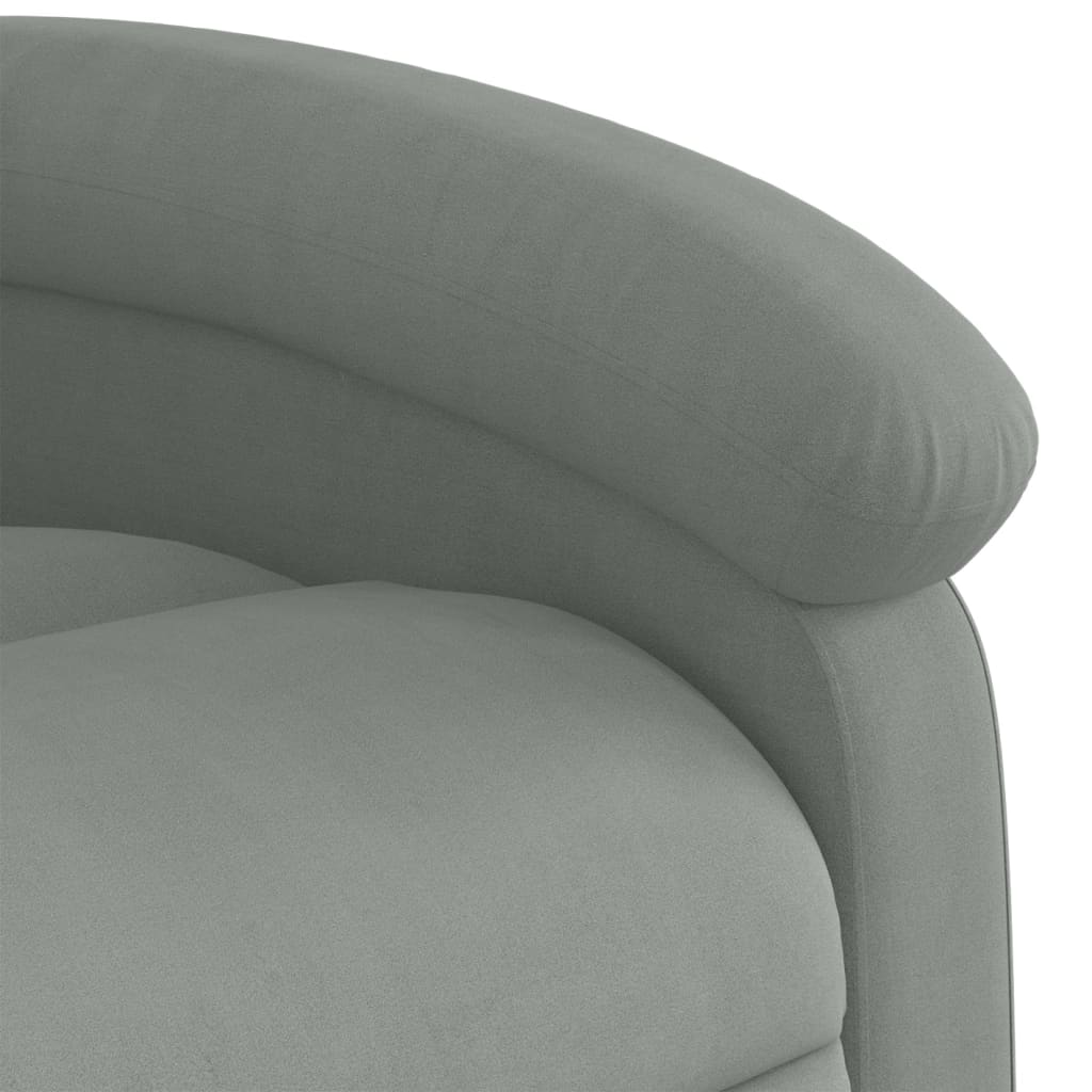 Fauteuil elektrisch verstelbaar stof lichtgrijs is nu te koop bij PeponiXL, paradijselijk wonen!