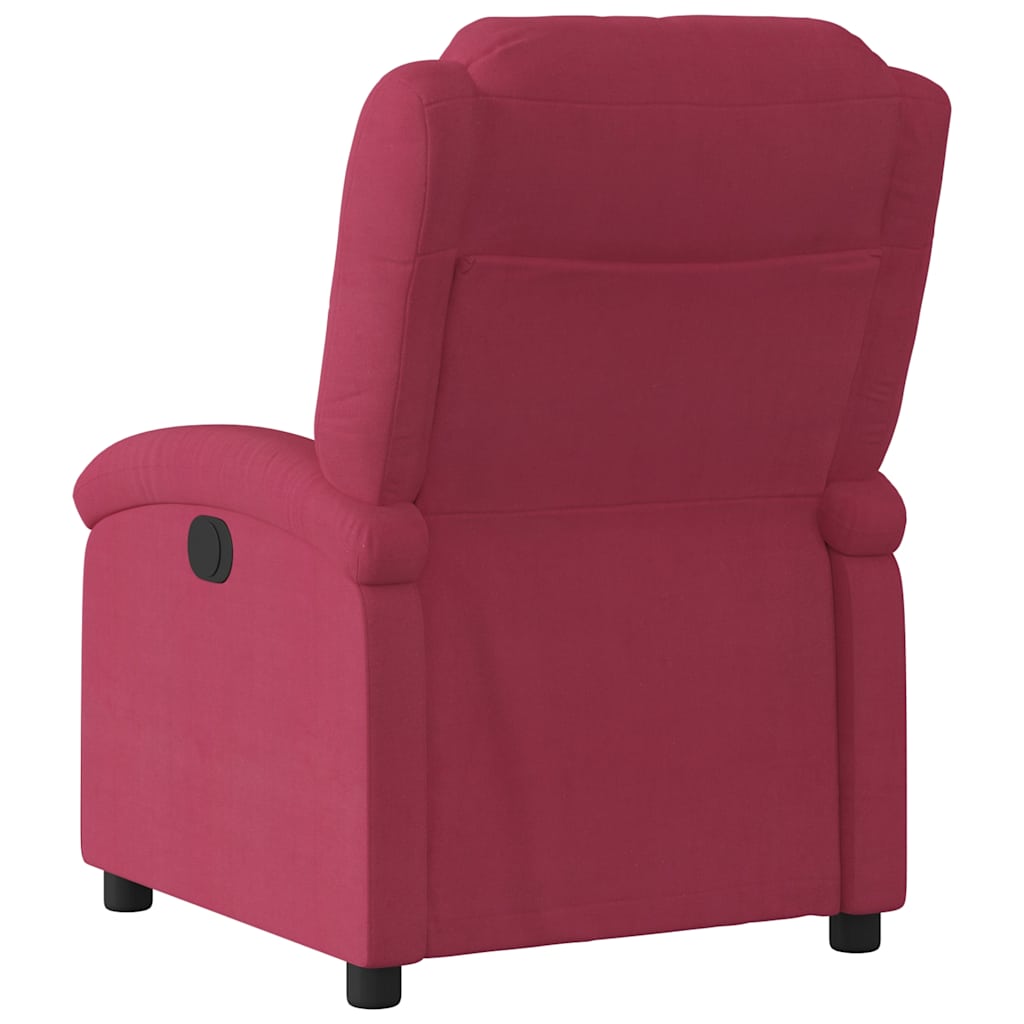 Fauteuil verstelbaar elektrisch stof wijnrood is nu te koop bij PeponiXL, paradijselijk wonen!