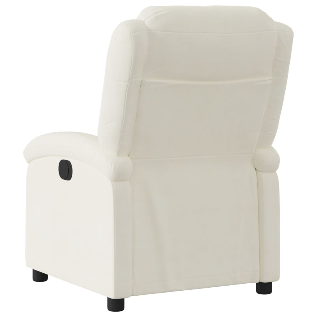 Fauteuil verstelbaar elektrisch stof crèmekleurig is nu te koop bij PeponiXL, paradijselijk wonen!
