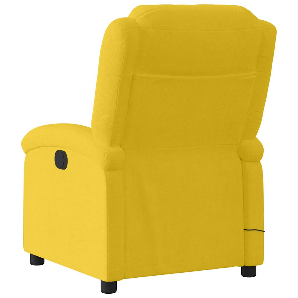 Massagestoel elektrisch verstelbaar fluweel geel is nu te koop bij PeponiXL, paradijselijk wonen!
