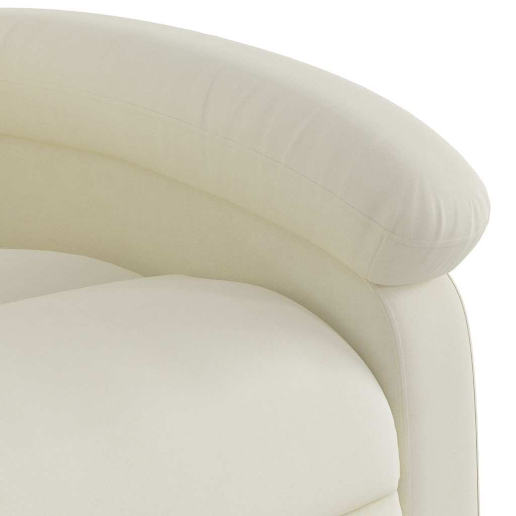 Massagestoel elektrisch verstelbaar fluweel crèmekleurig is nu te koop bij PeponiXL, paradijselijk wonen!