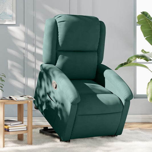 Sta-op-stoel verstelbaar fluweel donkergroen is nu te koop bij PeponiXL, paradijselijk wonen!