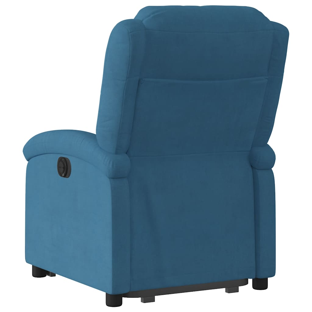 Sta-opstoel fluweel blauw is nu te koop bij PeponiXL, paradijselijk wonen!