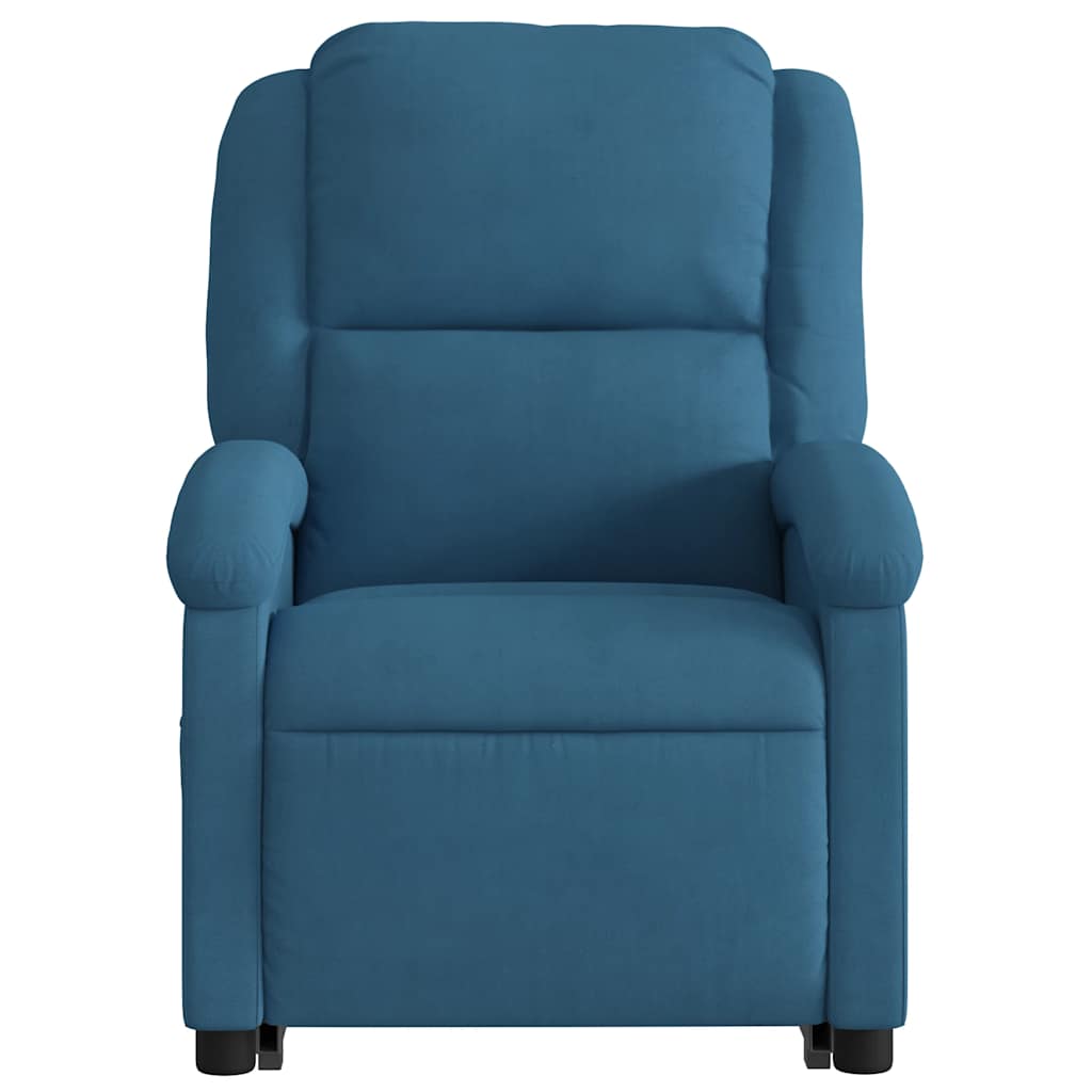 Sta-opstoel fluweel blauw is nu te koop bij PeponiXL, paradijselijk wonen!