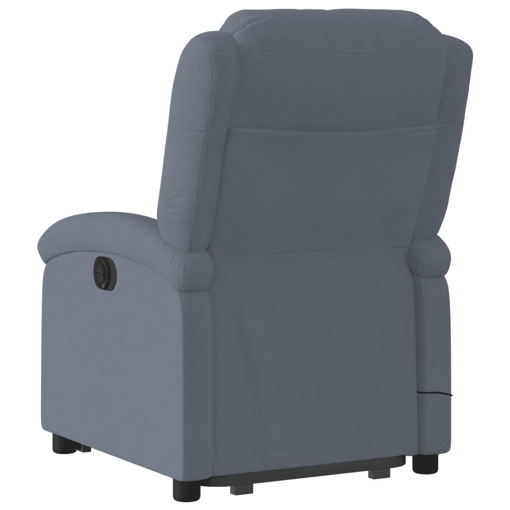 Sta-op-massagestoel verstelbaar fluweel donkergrijs is nu te koop bij PeponiXL, paradijselijk wonen!