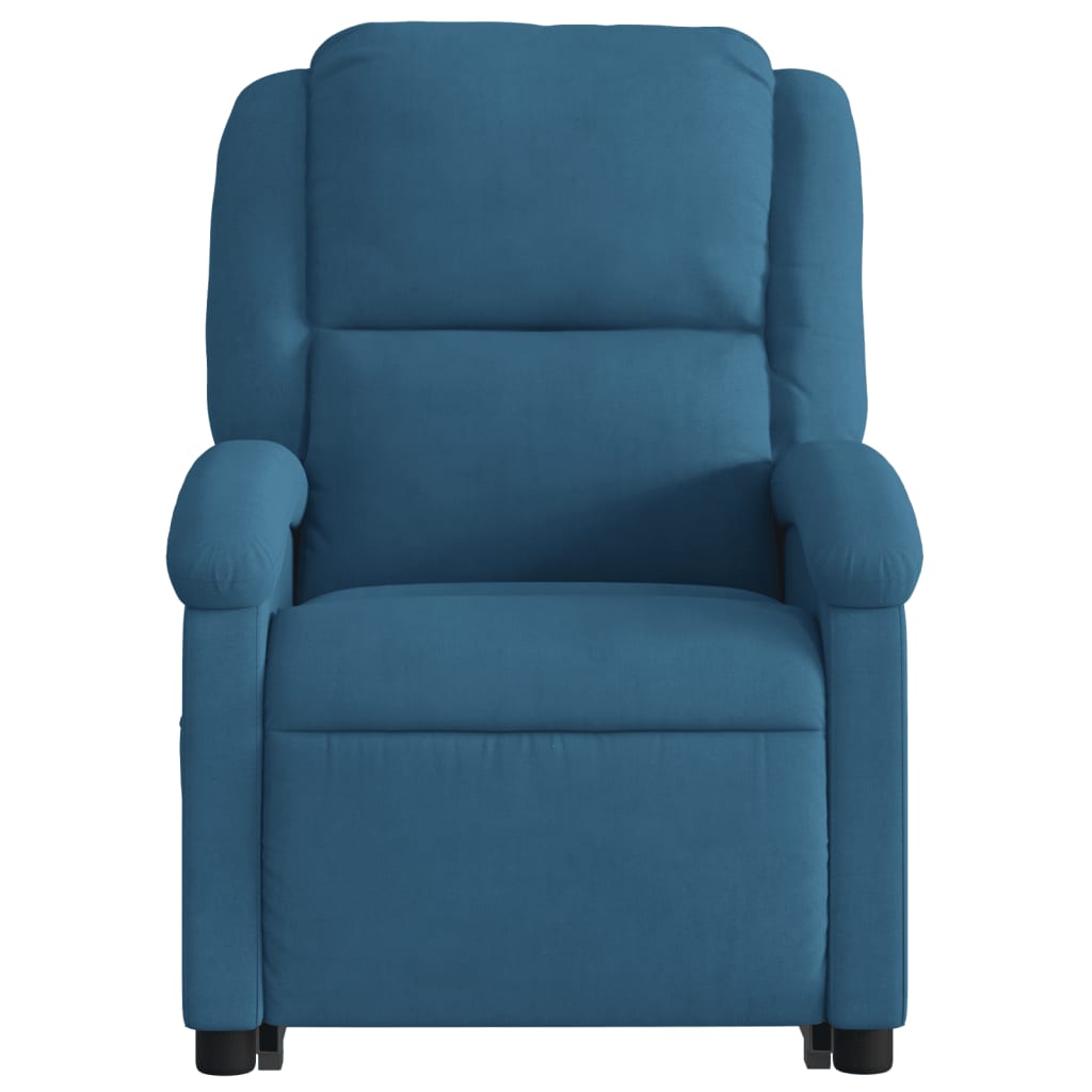Sta-op-massagestoel verstelbaar fluweel blauw is nu te koop bij PeponiXL, paradijselijk wonen!