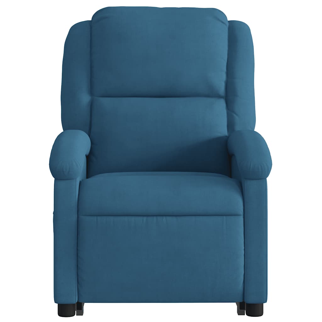 Sta-op-stoel elektrisch verstelbaar fluweel blauw is nu te koop bij PeponiXL, paradijselijk wonen!