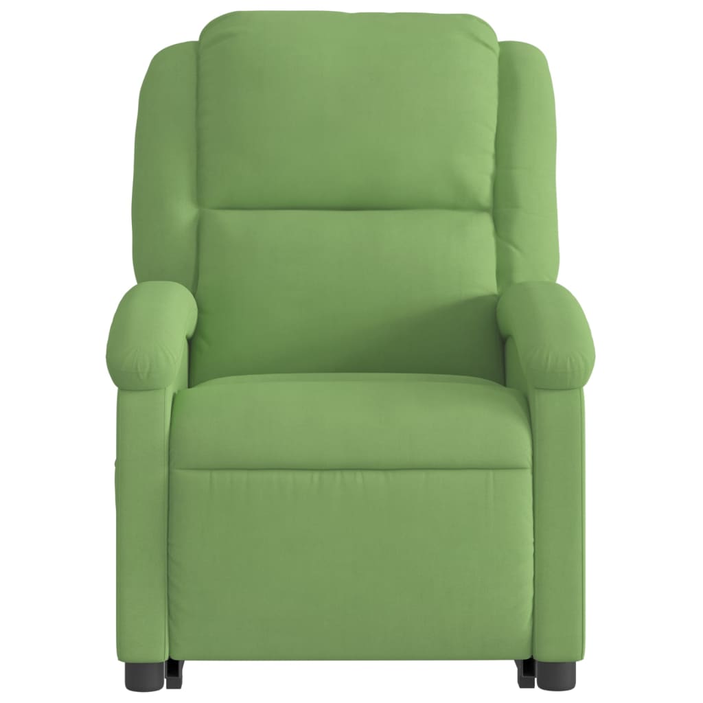 Sta-op-massagestoel elektrisch verstelbaar fluweel lichtgroen is nu te koop bij PeponiXL, paradijselijk wonen!
