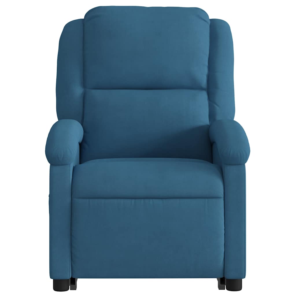 Sta-op-massagestoel elektrisch verstelbaar fluweel blauw is nu te koop bij PeponiXL, paradijselijk wonen!