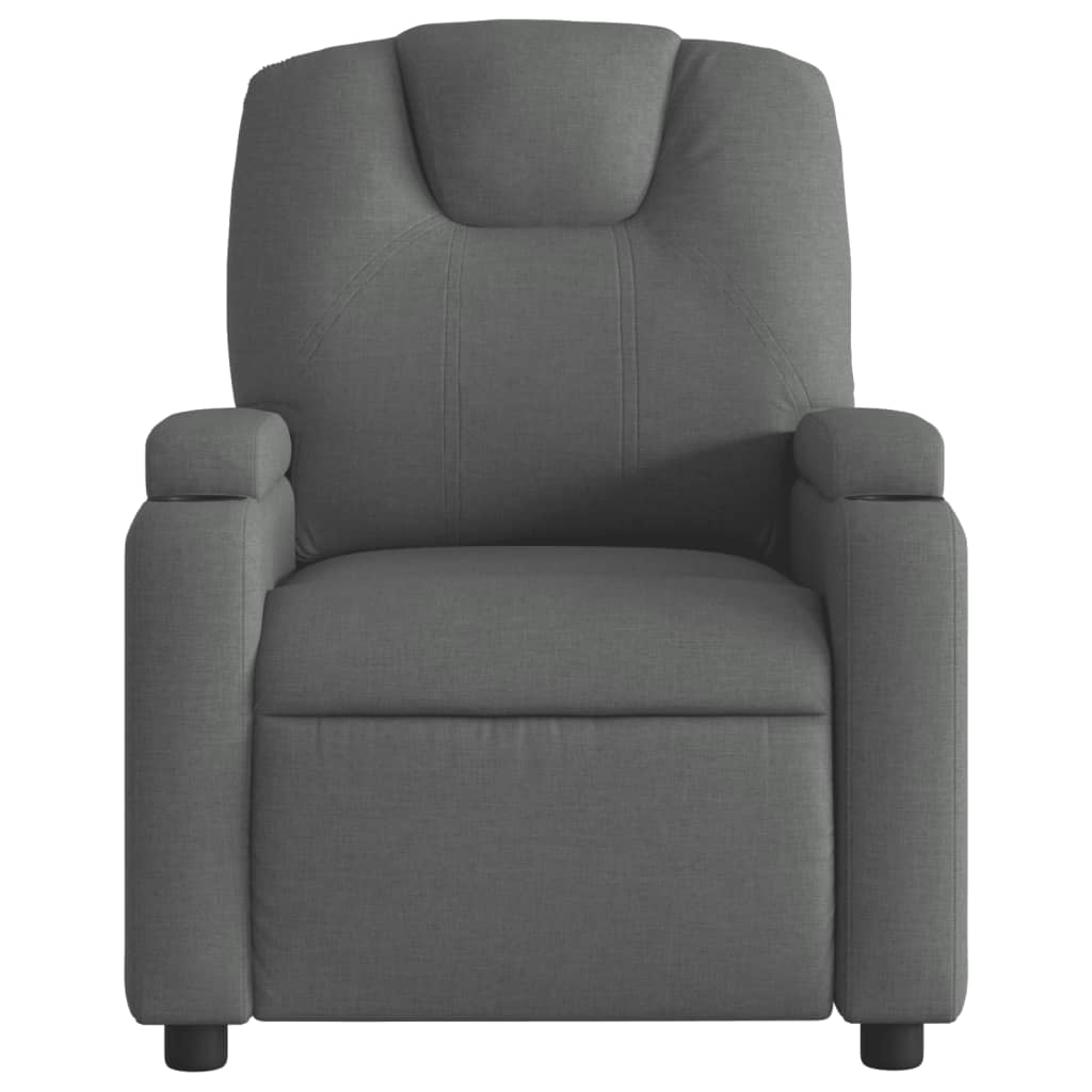 Fauteuil elektrisch verstelbaar stof donkergrijs is nu te koop bij PeponiXL, paradijselijk wonen!