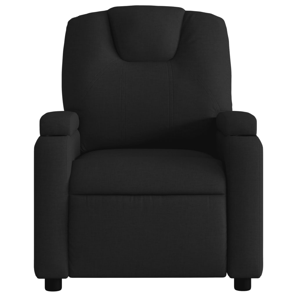 Fauteuil verstelbaar elektrisch stof zwart is nu te koop bij PeponiXL, paradijselijk wonen!