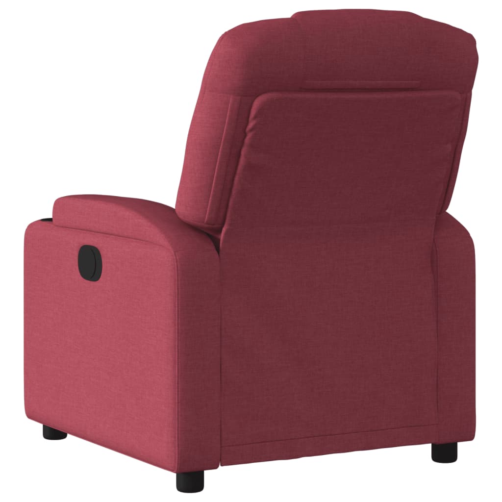 Fauteuil verstelbaar elektrisch stof wijnrood is nu te koop bij PeponiXL, paradijselijk wonen!