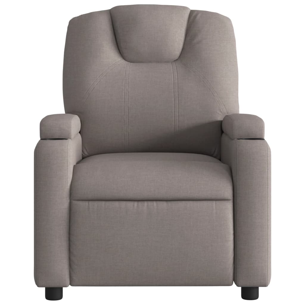 Fauteuil verstelbaar elektrisch stof taupe is nu te koop bij PeponiXL, paradijselijk wonen!