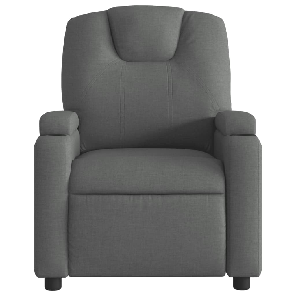 Massagestoel elektrisch verstelbaar stof donkergrijs is nu te koop bij PeponiXL, paradijselijk wonen!
