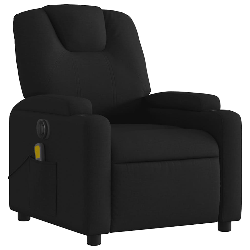 Massagestoel elektrisch verstelbaar stof zwart is nu te koop bij PeponiXL, paradijselijk wonen!