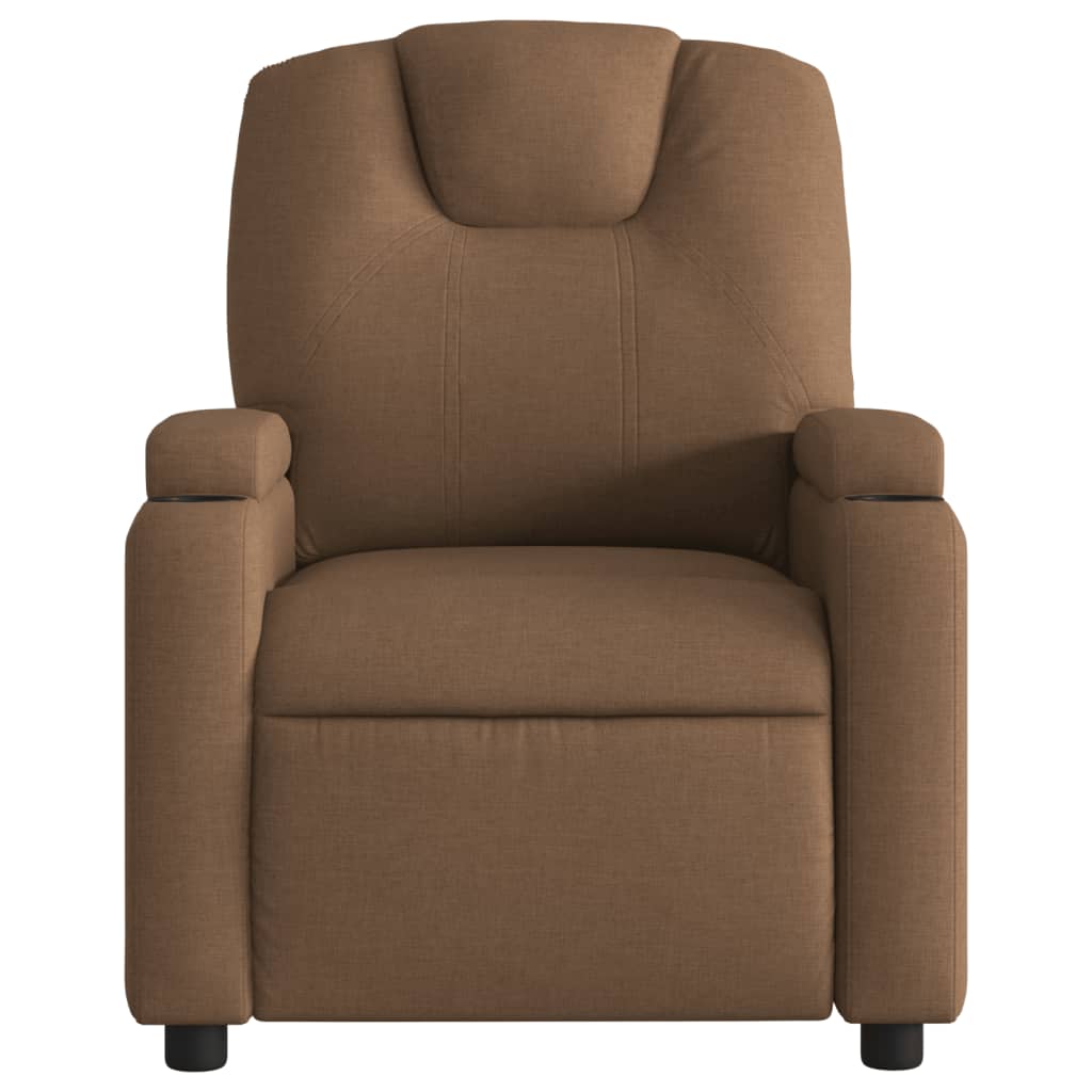 Massagestoel elektrisch verstelbaar stof bruin is nu te koop bij PeponiXL, paradijselijk wonen!