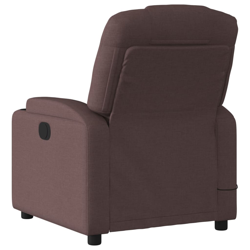 Massagestoel elektrisch verstelbaar stof donkerbruin is nu te koop bij PeponiXL, paradijselijk wonen!