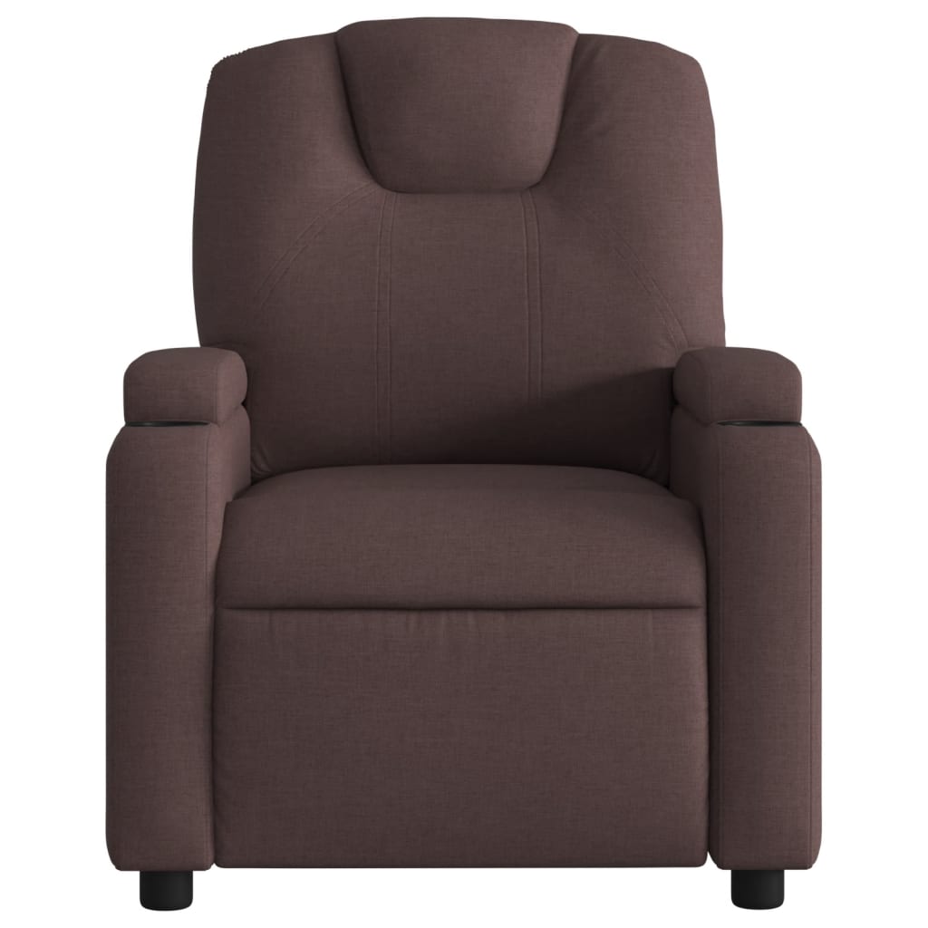 Massagestoel elektrisch verstelbaar stof donkerbruin is nu te koop bij PeponiXL, paradijselijk wonen!