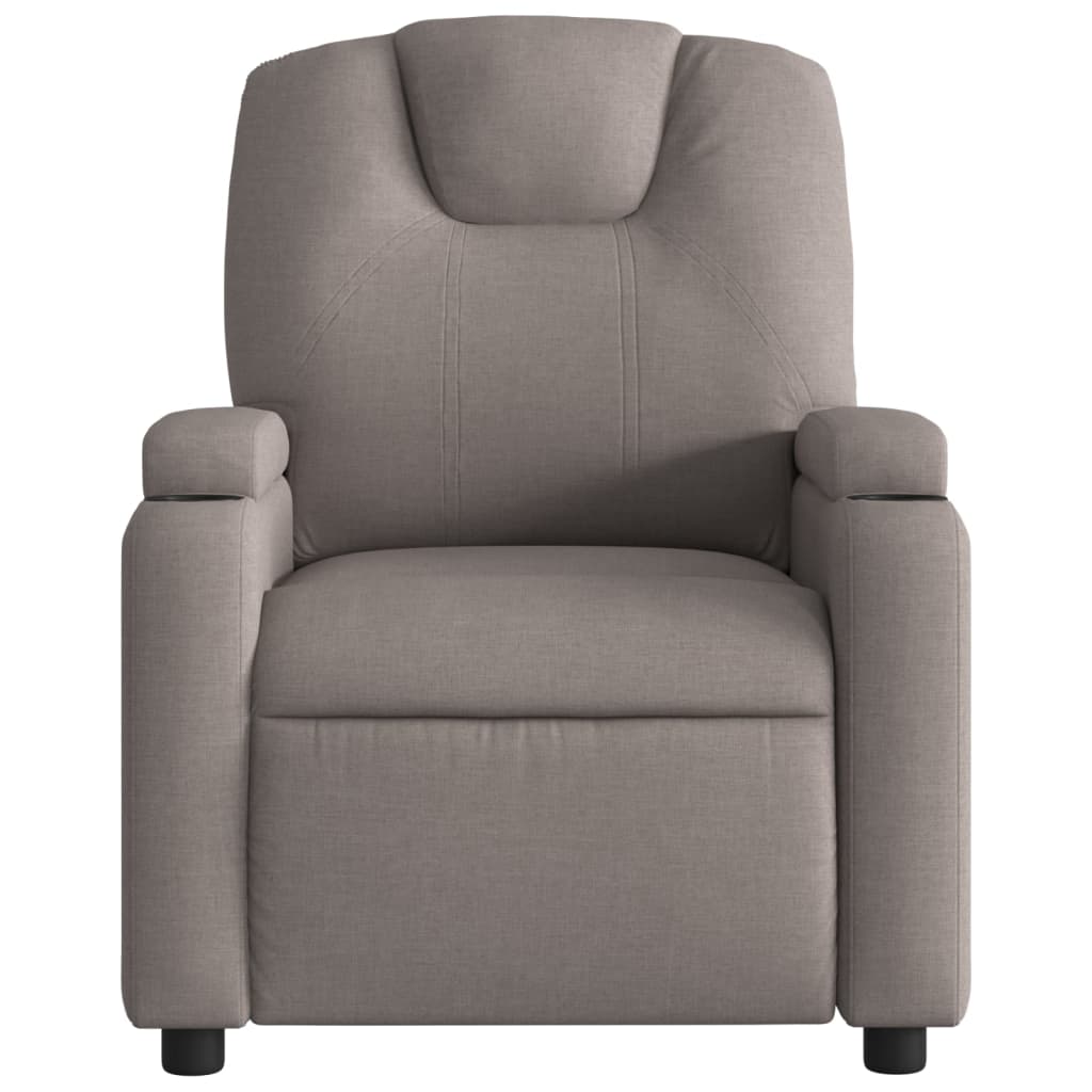 Massagestoel elektrisch verstelbaar stof taupe is nu te koop bij PeponiXL, paradijselijk wonen!