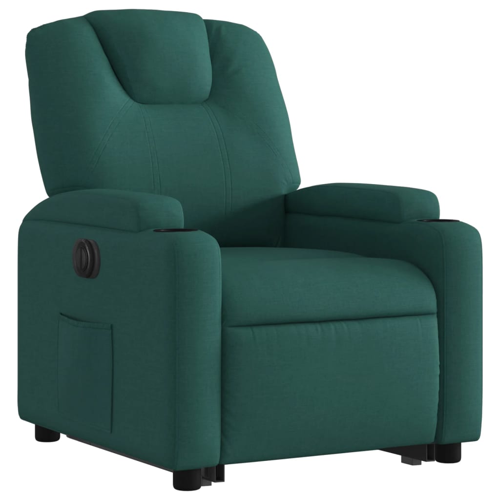 Sta-op-stoel elektrisch stof donkergroen is nu te koop bij PeponiXL, paradijselijk wonen!