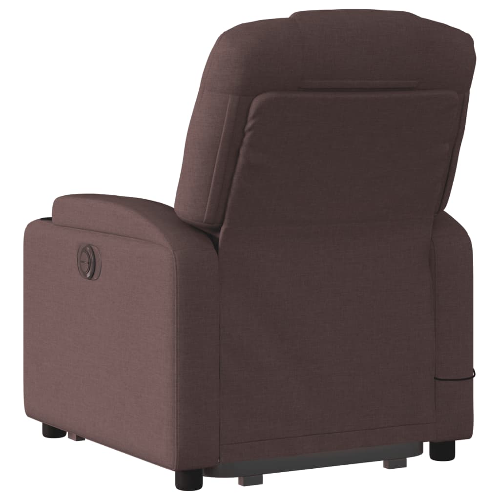 Sta-op-massagestoel elektrisch verstelbaar stof donkerbruin is nu te koop bij PeponiXL, paradijselijk wonen!