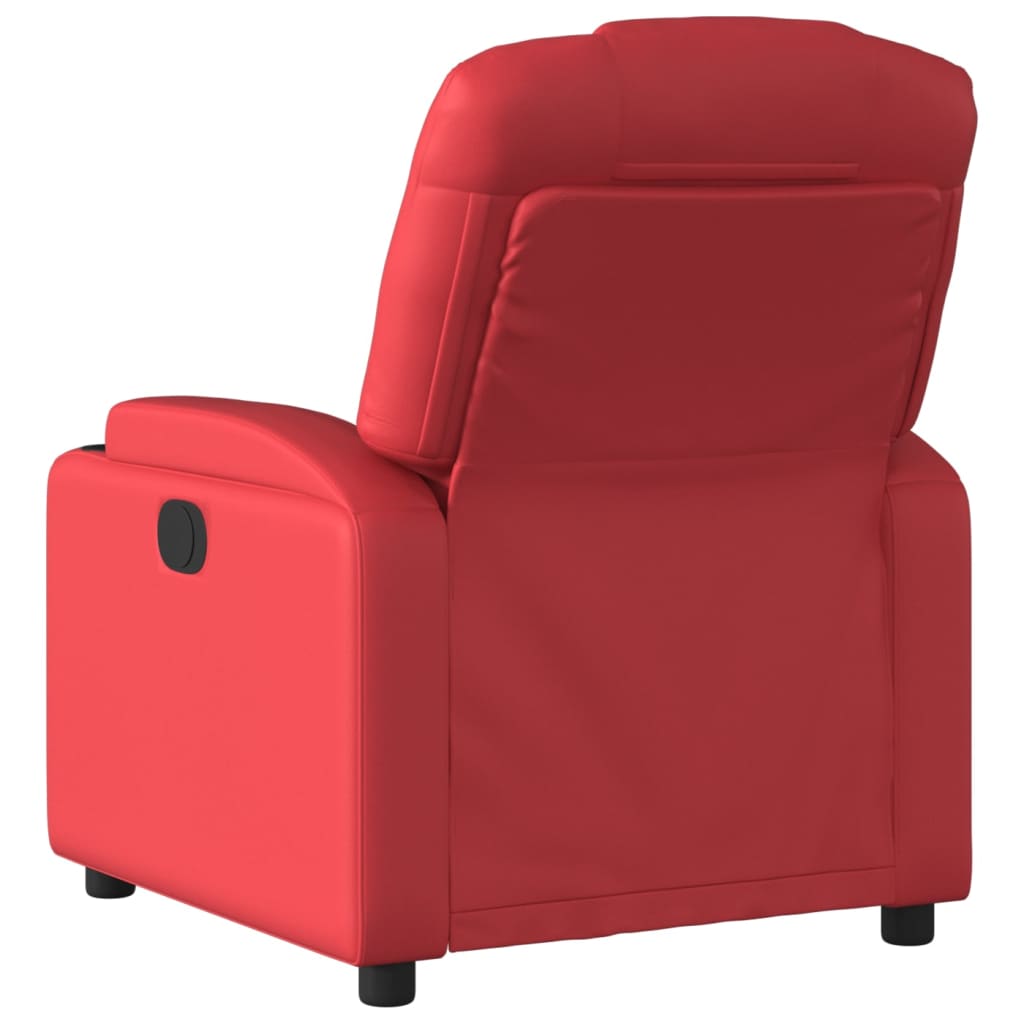 Fauteuil verstelbaar elektrisch kunstleer rood is nu te koop bij PeponiXL, paradijselijk wonen!