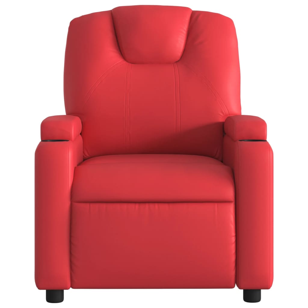 Massagestoel verstelbaar elektrisch kunstleer rood is nu te koop bij PeponiXL, paradijselijk wonen!