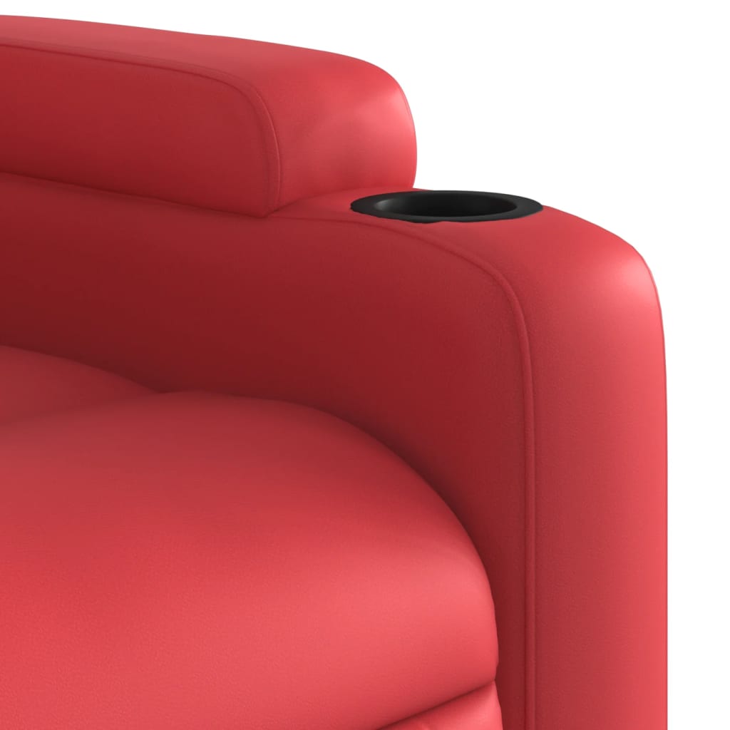 Massagestoel verstelbaar elektrisch kunstleer rood is nu te koop bij PeponiXL, paradijselijk wonen!