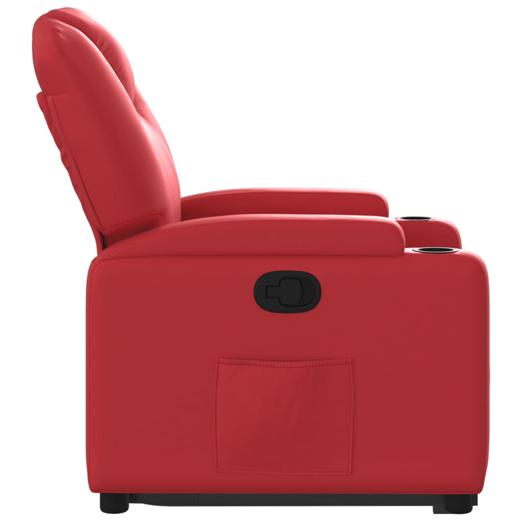 Sta-op-stoel kunstleer rood is nu te koop bij PeponiXL, paradijselijk wonen!
