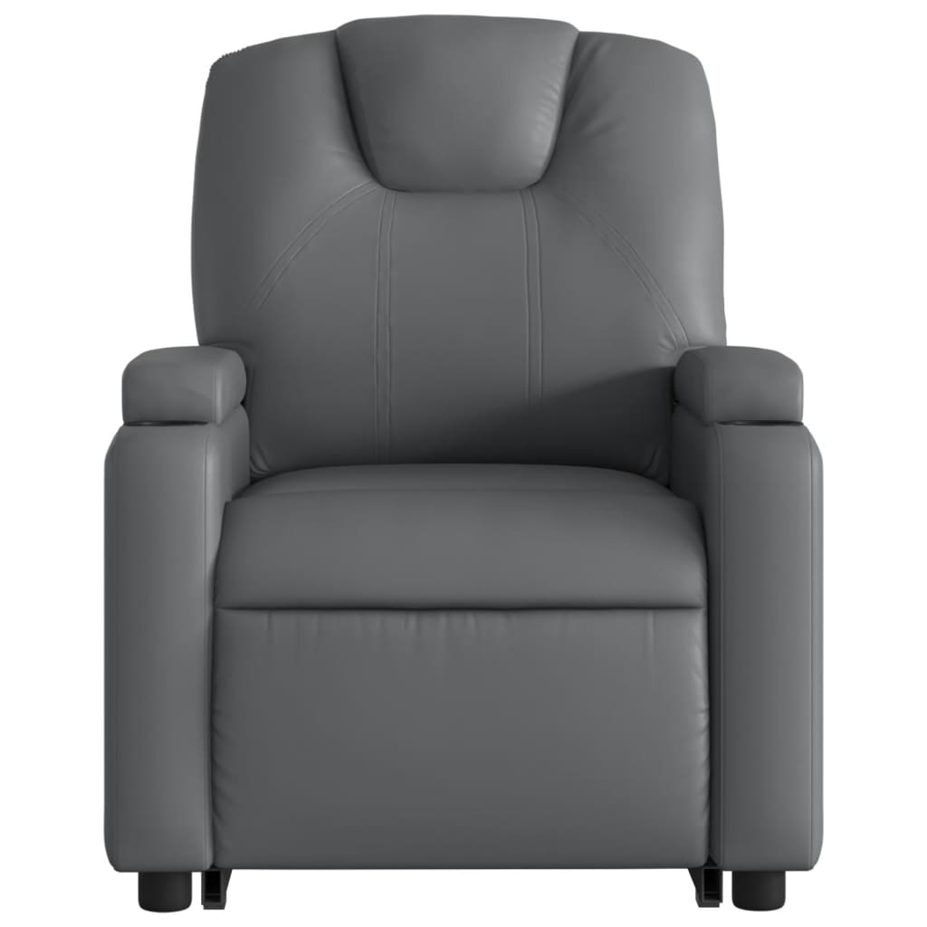 Sta-op-massagestoel verstelbaar kunstleer grijs is nu te koop bij PeponiXL, paradijselijk wonen!