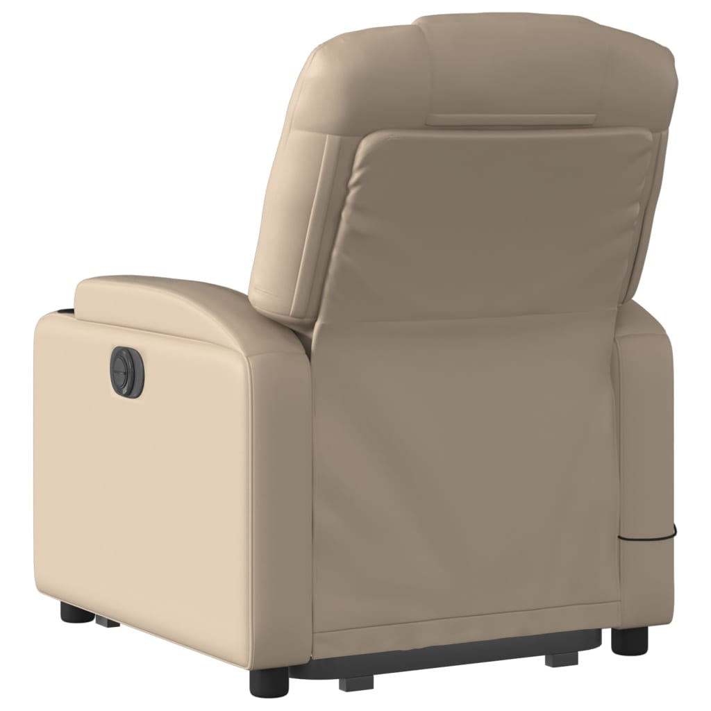 Sta-op-massagestoel verstelbaar kunstleer cappuccinokleurig is nu te koop bij PeponiXL, paradijselijk wonen!