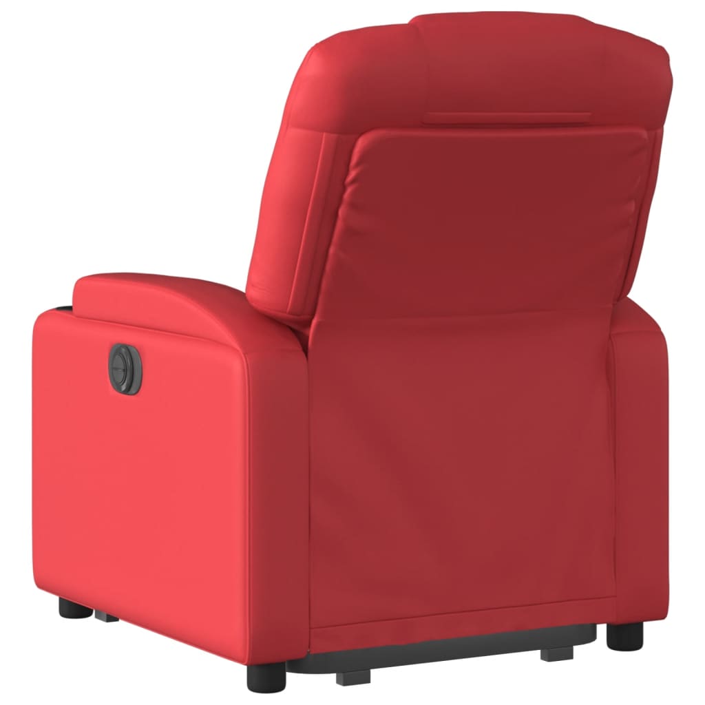 Sta-op-stoel elektrisch kunstleer rood is nu te koop bij PeponiXL, paradijselijk wonen!