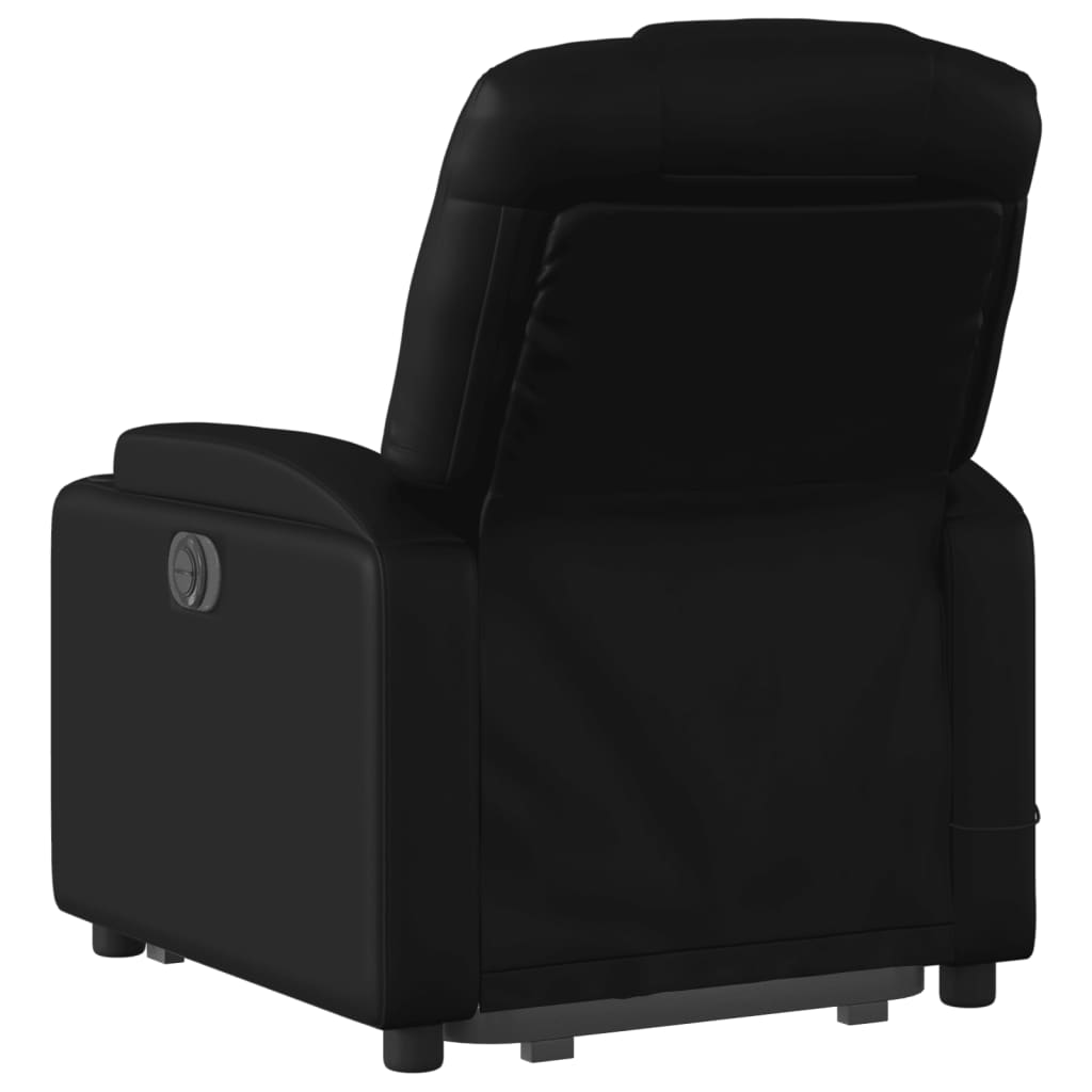 Sta-op-massagestoel elektrisch kunstleer zwart is nu te koop bij PeponiXL, paradijselijk wonen!