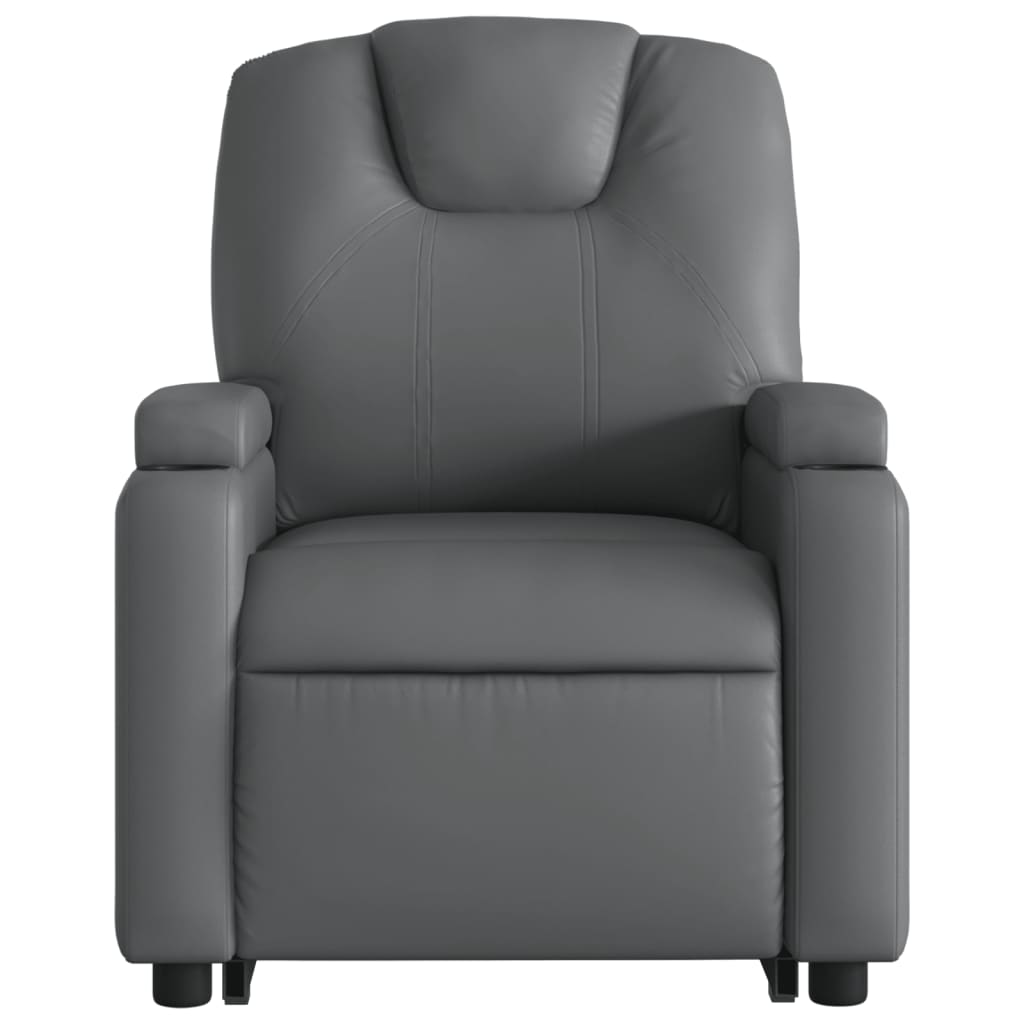 Sta-op-massagestoel elektrisch kunstleer grijs is nu te koop bij PeponiXL, paradijselijk wonen!