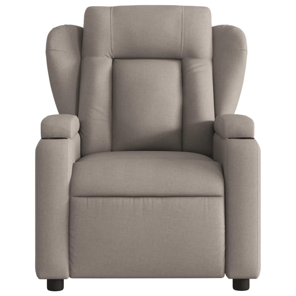 Fauteuil verstelbaar elektrisch stof taupe is nu te koop bij PeponiXL, paradijselijk wonen!