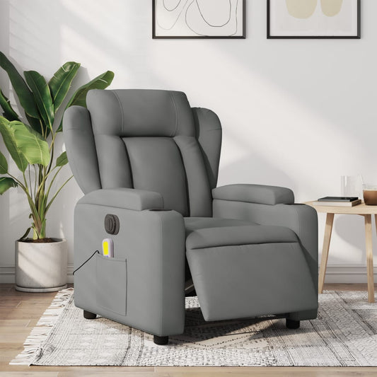Massagestoel elektrisch verstelbaar stof donkergrijs is nu te koop bij PeponiXL, paradijselijk wonen!