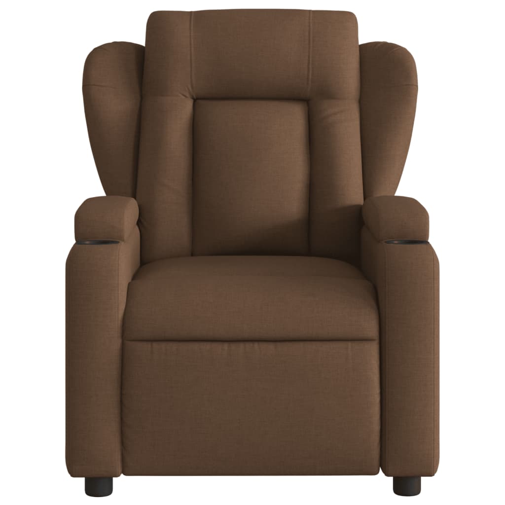 Massagestoel elektrisch verstelbaar stof bruin is nu te koop bij PeponiXL, paradijselijk wonen!