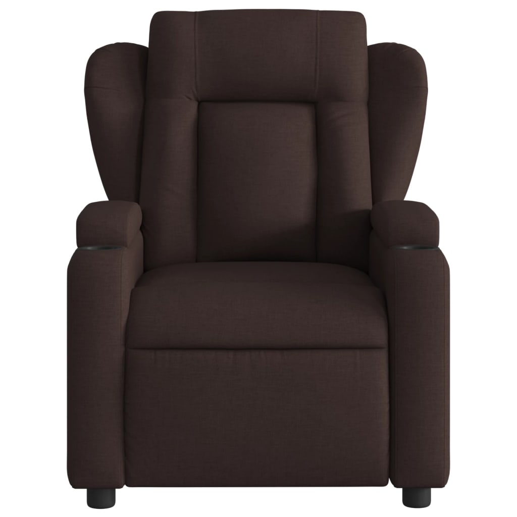 Massagestoel elektrisch verstelbaar stof donkerbruin is nu te koop bij PeponiXL, paradijselijk wonen!